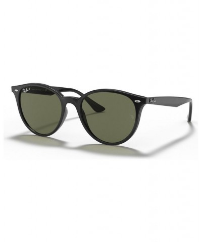 Unisex Polarized Low Bridge Fit Sunglasses RB4305F 53 Black $18.60 Unisex