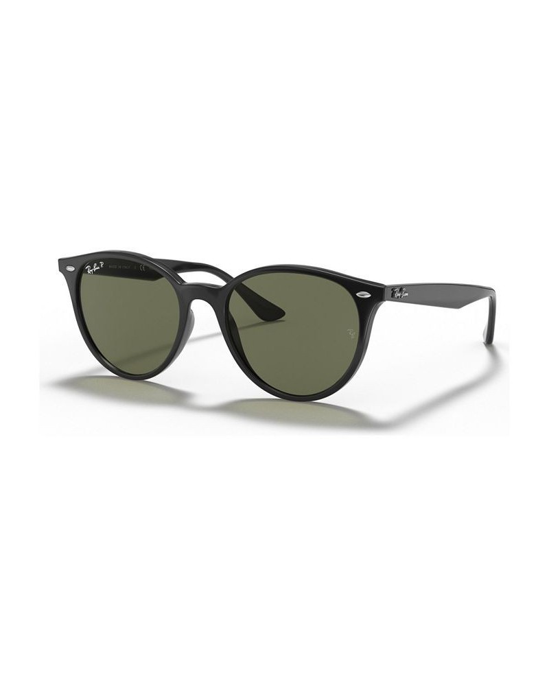 Unisex Polarized Low Bridge Fit Sunglasses RB4305F 53 Black $18.60 Unisex