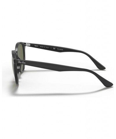 Unisex Polarized Low Bridge Fit Sunglasses RB4305F 53 Black $18.60 Unisex