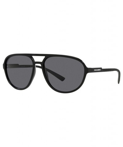 Men's Polarized Sunglasses DG6150 60 MATTE BLACK/DARK GREY POLAR $34.32 Mens