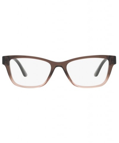 VE3316 Women's Pillow Eyeglasses Transparent Red $64.00 Womens