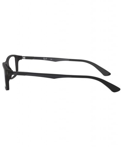 RB7017 Unisex Rectangle Eyeglasses Matte Blac $51.57 Unisex