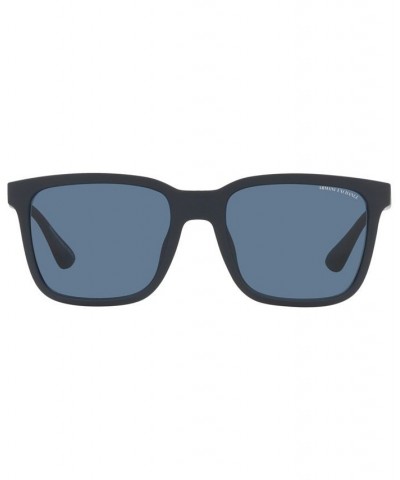 Men's Sunglasses AX4112SU 55 Matte Blue $10.66 Mens