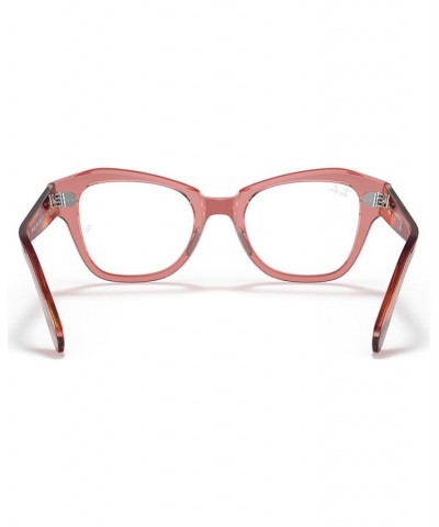 RB5486 State Street Unisex Irregular Eyeglasses Transparent Pink $22.55 Unisex