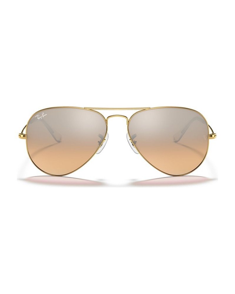 Sunglasses RB3025 AVIATOR MIRROR Silver Matte/Brownror $45.12 Unisex