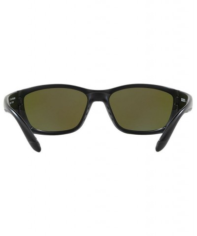 Polarized Sunglasses FISCH 64 BLACK BLACK/BLUE MIRROR $35.49 Unisex