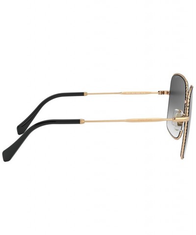 Sunglasses 0MU 61VS ANTIQUE GOLD/GREY GRADIENT $92.19 Unisex