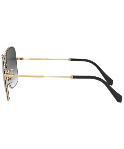 Sunglasses 0MU 61VS ANTIQUE GOLD/GREY GRADIENT $92.19 Unisex