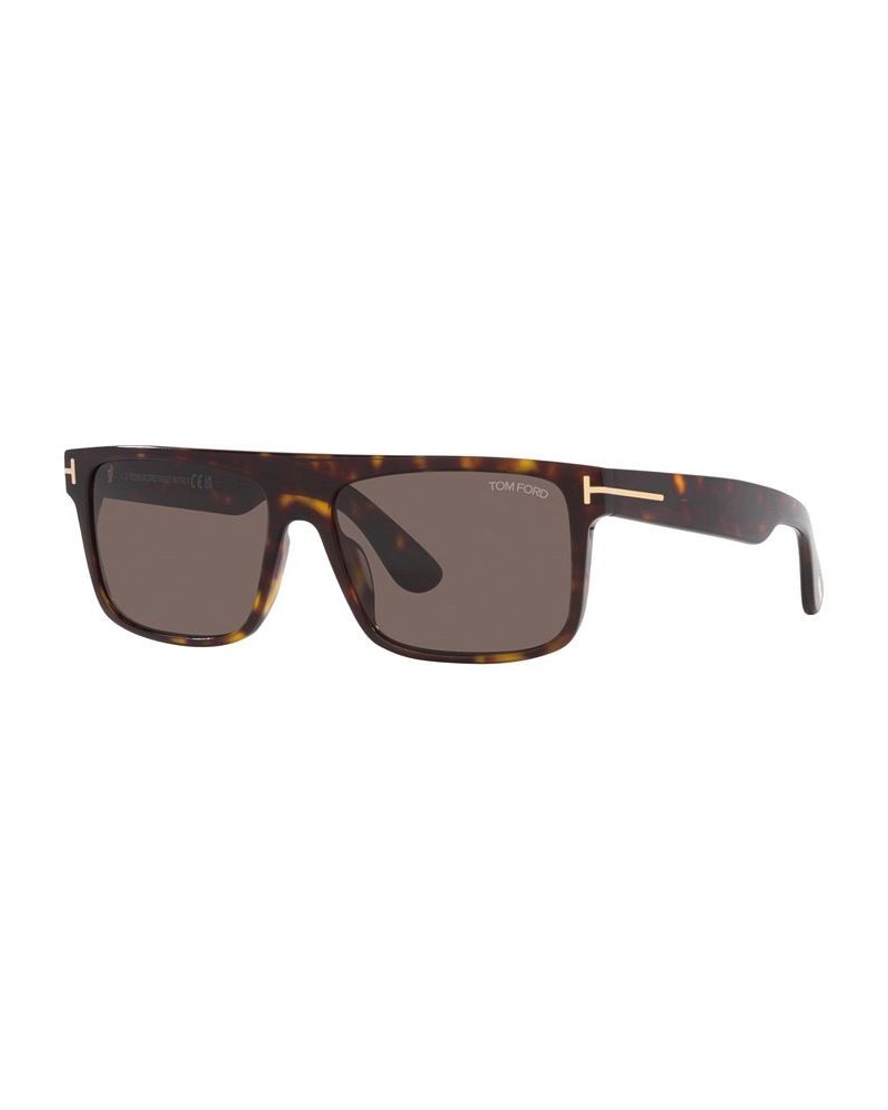 Men's FT0999 58 Sunglasses TR00153158-X Brown Dark $55.90 Mens