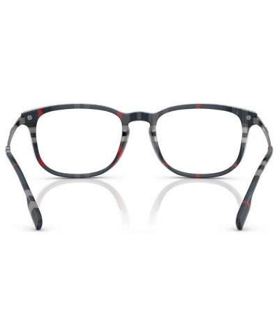 Men's Rectangle Eyeglasses BE236954-O Top Blue On Navy Check $79.11 Mens