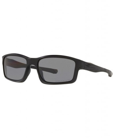 Men's Rectangle Sunglasses OO9247 57 Chainlink Black $59.92 Mens