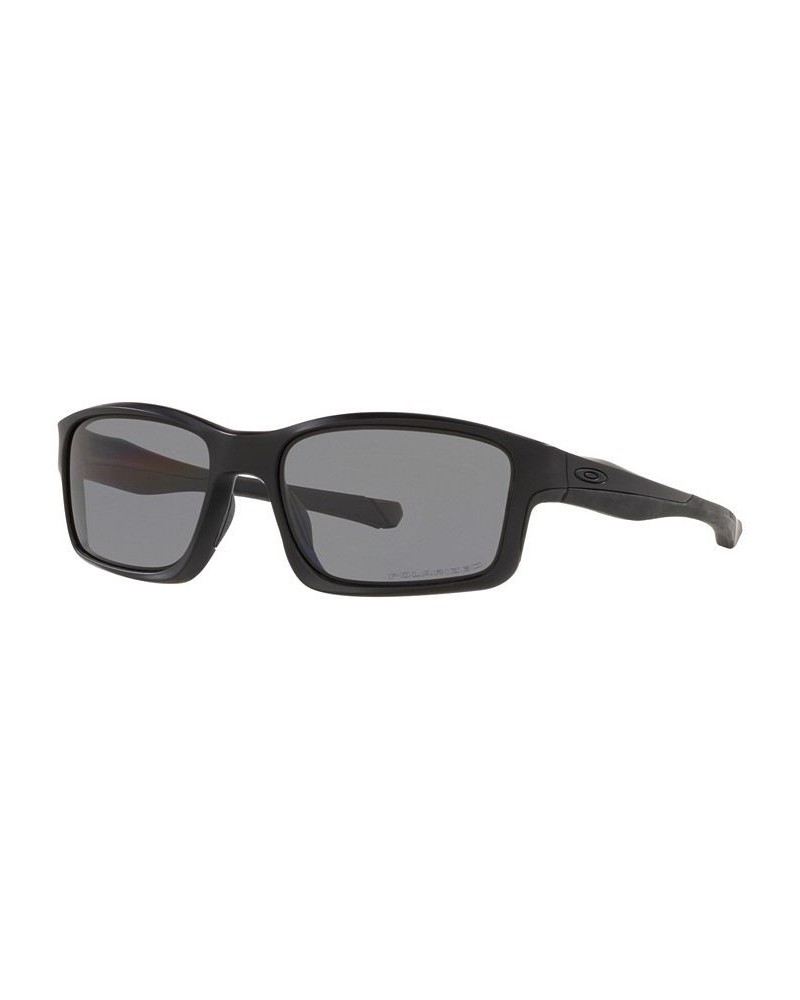 Men's Rectangle Sunglasses OO9247 57 Chainlink Black $59.92 Mens