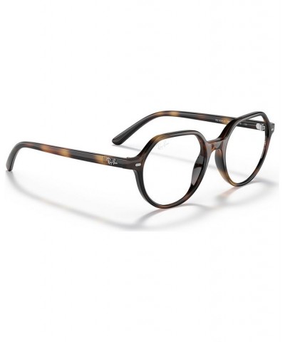 RB9095V Thalia Optics Unisex Square Eyeglasses Transparent Brown $13.26 Unisex