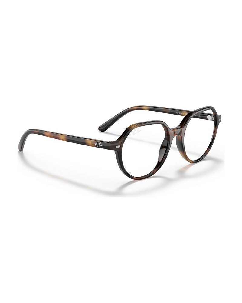 RB9095V Thalia Optics Unisex Square Eyeglasses Transparent Brown $13.26 Unisex