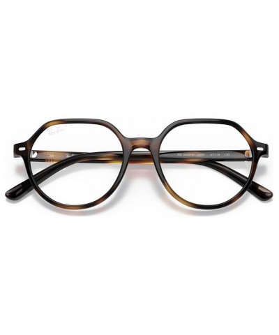 RB9095V Thalia Optics Unisex Square Eyeglasses Transparent Brown $13.26 Unisex