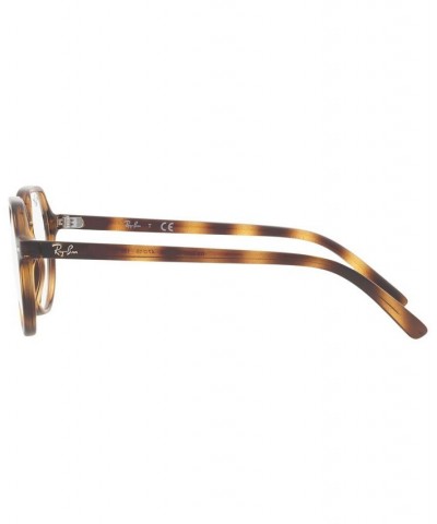 RB9095V Thalia Optics Unisex Square Eyeglasses Transparent Brown $13.26 Unisex