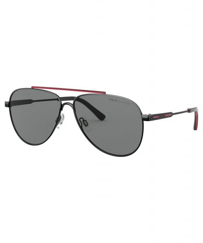 Men's Polarized Sunglasses PH3126 BLACK/RED/POLAR GRAY $43.47 Mens