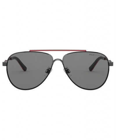 Men's Polarized Sunglasses PH3126 BLACK/RED/POLAR GRAY $43.47 Mens