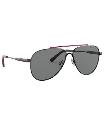 Men's Polarized Sunglasses PH3126 BLACK/RED/POLAR GRAY $43.47 Mens