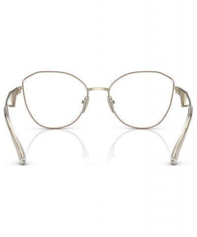 Women's Irregular Eyeglasses PR 52ZV55-O Pink Gold-Tone $69.28 Womens