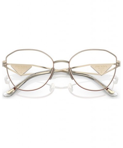 Women's Irregular Eyeglasses PR 52ZV55-O Pink Gold-Tone $69.28 Womens