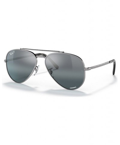 Unisex Polarized Sunglasses New Aviator Sunglass Hut Exclusive Gunmetal $74.40 Unisex