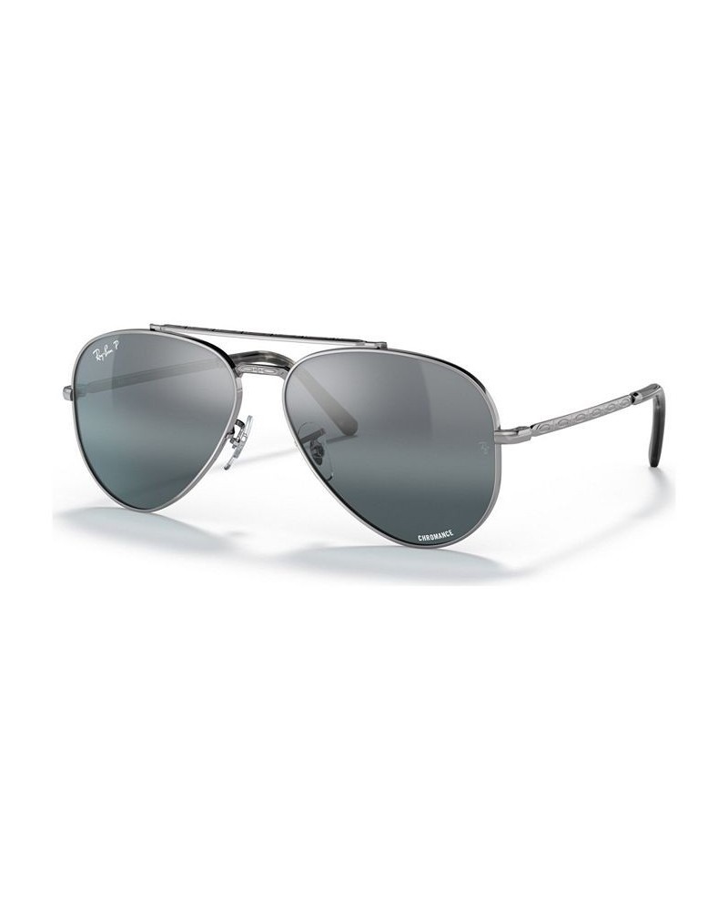 Unisex Polarized Sunglasses New Aviator Sunglass Hut Exclusive Gunmetal $74.40 Unisex