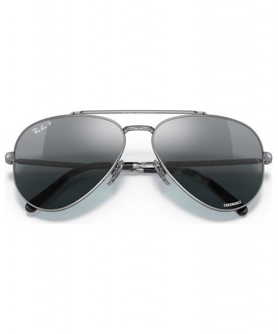 Unisex Polarized Sunglasses New Aviator Sunglass Hut Exclusive Gunmetal $74.40 Unisex