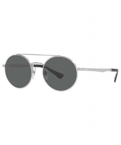 Unisex Sunglasses PO2496S 52 Silver-Tone $56.95 Unisex