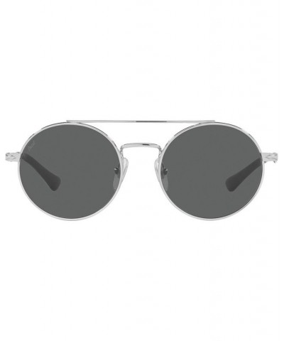 Unisex Sunglasses PO2496S 52 Silver-Tone $56.95 Unisex