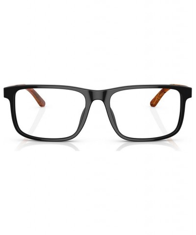 Men's Rectangle Eyeglasses RL6225U56-O Matte Transparent Gray $27.30 Mens