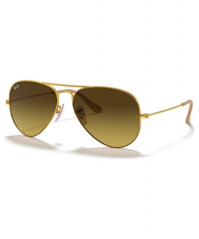 Sunglasses RB3025 AVIATOR GRADIENT Gold-Tone/Blue $51.62 Unisex