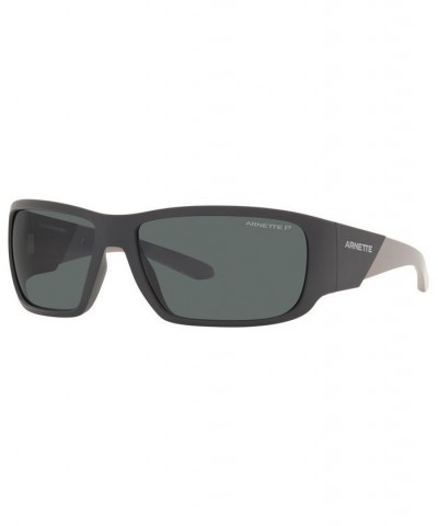 Unisex Polarized Sunglasses AN4297 SNAP II 64 Matte Black $18.90 Unisex