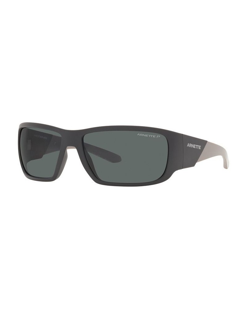 Unisex Polarized Sunglasses AN4297 SNAP II 64 Matte Black $18.90 Unisex