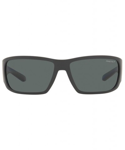 Unisex Polarized Sunglasses AN4297 SNAP II 64 Matte Black $18.90 Unisex