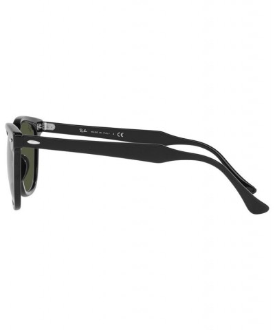 Unisex Low Bridge Fit Sunglasses Hawkeye 54 Black $27.84 Unisex