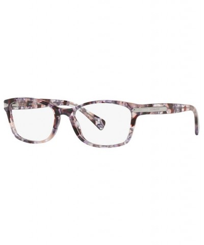 HC6065 Women's Rectangle Eyeglasses Purple Tortoise $57.00 Womens