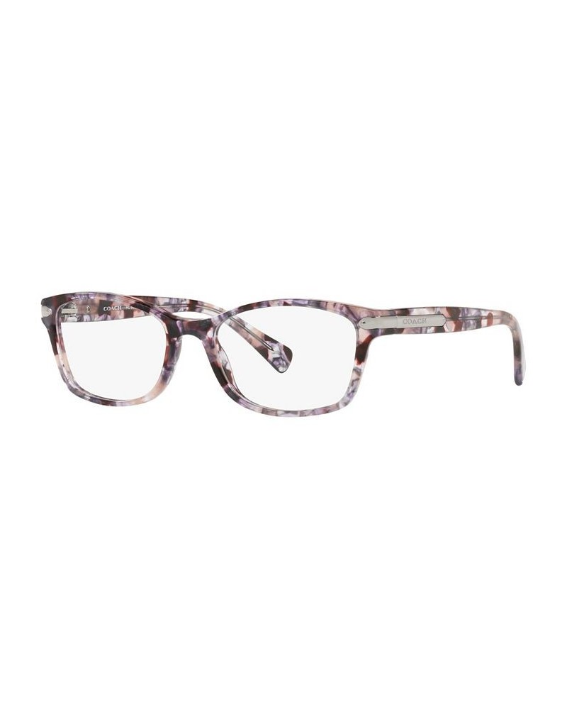 HC6065 Women's Rectangle Eyeglasses Purple Tortoise $57.00 Womens