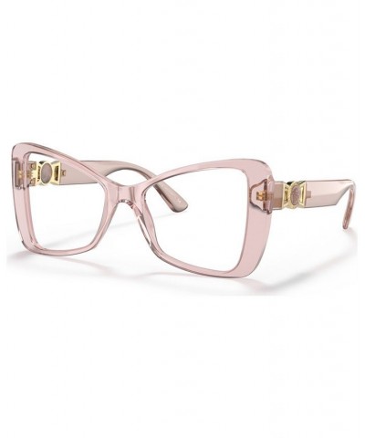 Women's Butterfly Eyeglasses VE3312 Transparent Pink $28.30 Womens