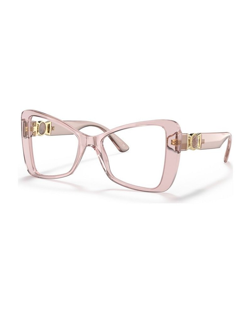 Women's Butterfly Eyeglasses VE3312 Transparent Pink $28.30 Womens