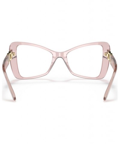 Women's Butterfly Eyeglasses VE3312 Transparent Pink $28.30 Womens