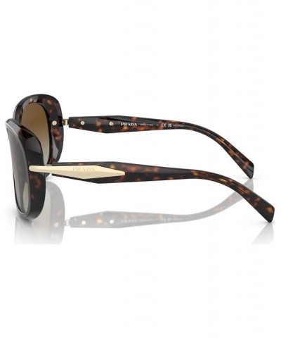 Women's Polarized Sunglasses PR 04ZS57-YP Tortoise $59.36 Womens