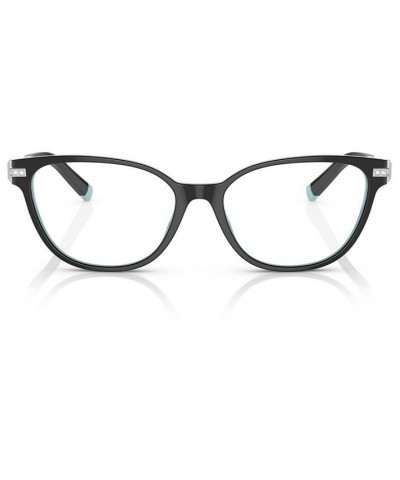 Women's Cat Eye Eyeglasses TF2223B52-O Black on Tiffany Blue $40.60 Womens