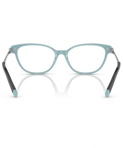 Women's Cat Eye Eyeglasses TF2223B52-O Black on Tiffany Blue $40.60 Womens