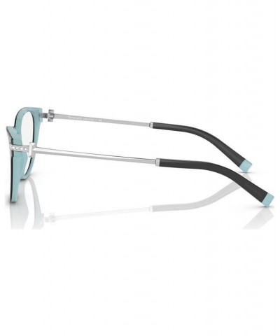 Women's Cat Eye Eyeglasses TF2223B52-O Black on Tiffany Blue $40.60 Womens