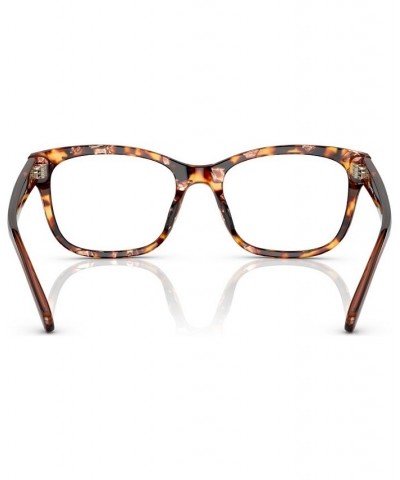 Women's Square Eyeglasses HC6197U53-O Pearlescent Amber Tortoise $56.84 Womens