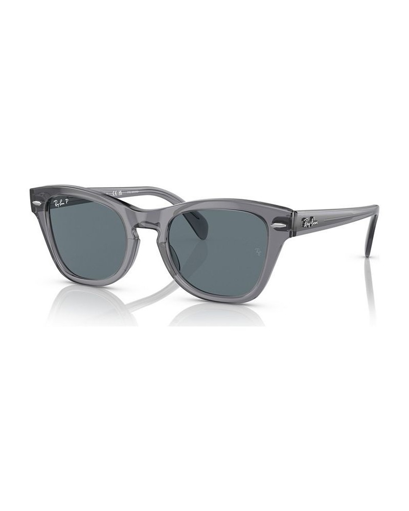 Unisex Polarized Sunglasses RB0707S53-P Transparent Gray $53.76 Unisex