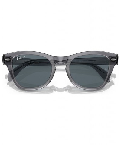 Unisex Polarized Sunglasses RB0707S53-P Transparent Gray $53.76 Unisex