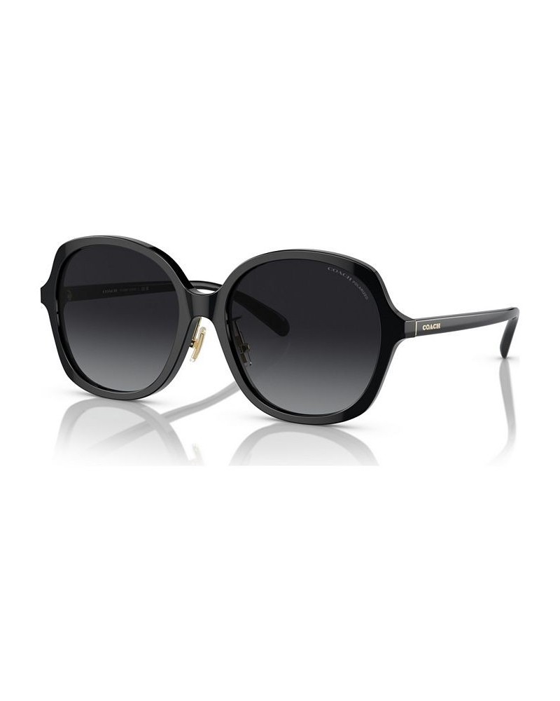 Women's Polarized Low Bridge Fit Sunglasses CH610 Black $20.30 Womens