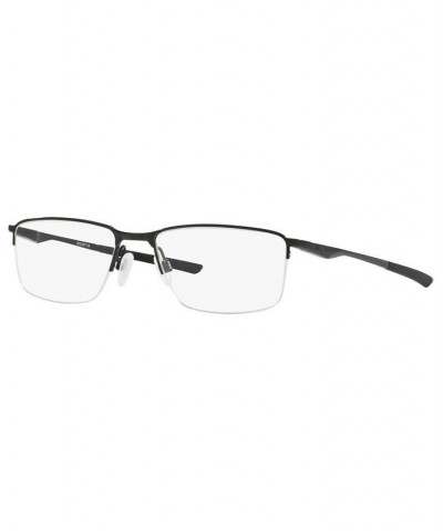 OX3218 Socket 5.5 Men's Rectangle Eyeglasses Shiny Blac $47.04 Mens